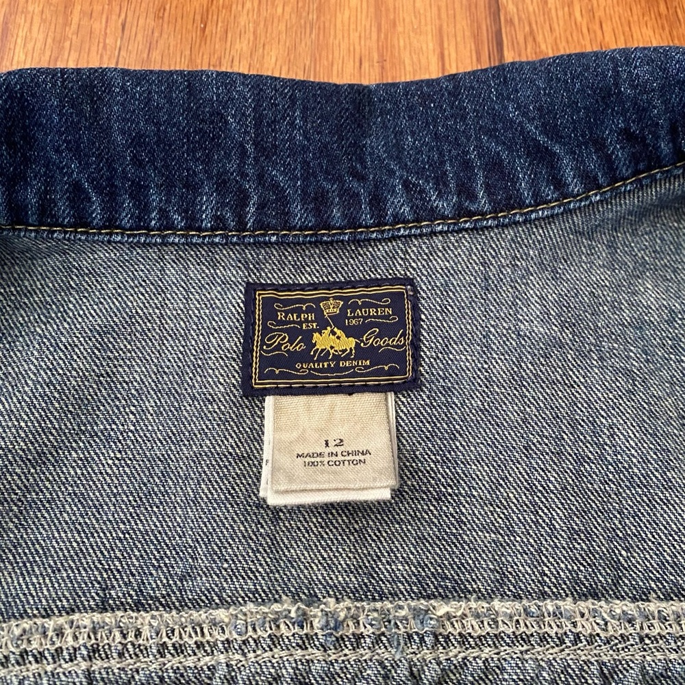 Polo by Ralph Lauren Blue Cropped Jean Jacket - Picture 6 of 6